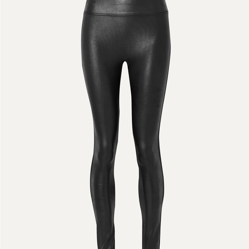 SPANX Shiny Black Leggings